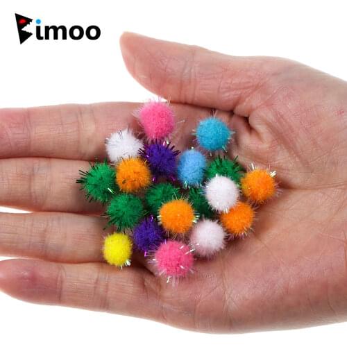 Bimoo 50pcs/bag 10mm Mix Color Flashing Fish Stimulator Ball Egg Fly Salmon Sabiki Attractor Bait Lure Krystal Glo Balls S