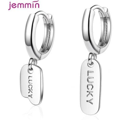 Big Discount Women New Trendy Fashion Jewelry Genuine 925 Sterling Silver Earrings For Women Dance Party Jewelry Accessory