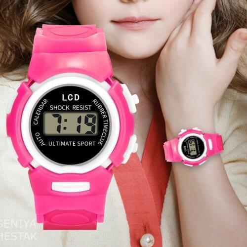 New childrens outdoor Baby Boy Girl Alarm Analog Digital Multifunction Sport LED waterproof kid Wrist Watch Clock W50