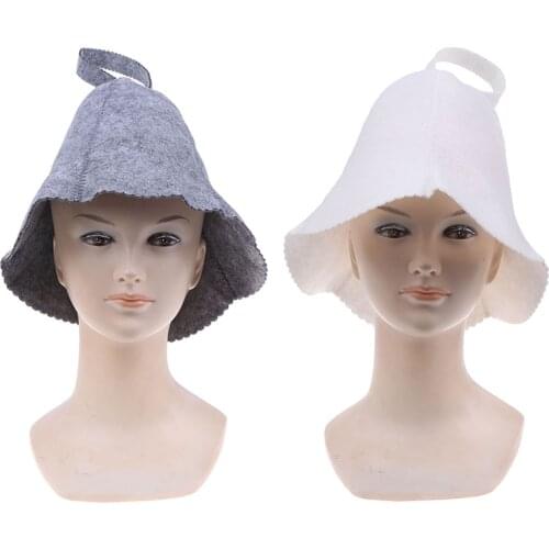Felt Head Protection Bath Anti Heat Free Size Russian Style Shower Cap Sauna Hat