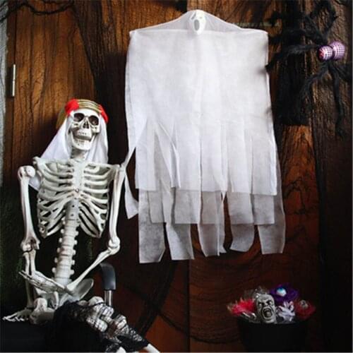 Halloween Horror Skull Glowing Hanging Ghost Haunted House Decoration Props Ghost Door Curtain Halloween Decoration