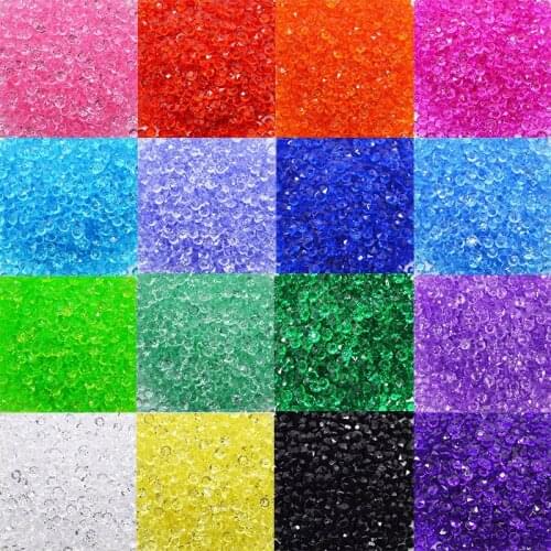 2000Pcs Artifical Diamond Acrylic Crystals Confetti Wedding Table Scatter Decor Bottle Centerpiece Filler Event Party Supplies