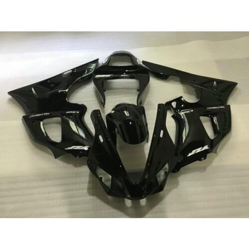 Motorcycle Fairing kit for YAMAHA YZFR1 00 01 YZF R1 YZF1000 2000 2001 ABS Cool gloss black white Fairings set+Gifts YB49