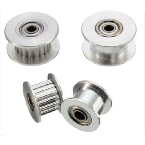 KuaiJieWei 3D printer Store 16T/20T GT2 Aluminum Timing Pulley With/Without Tooth For DIY 3D Printer - A