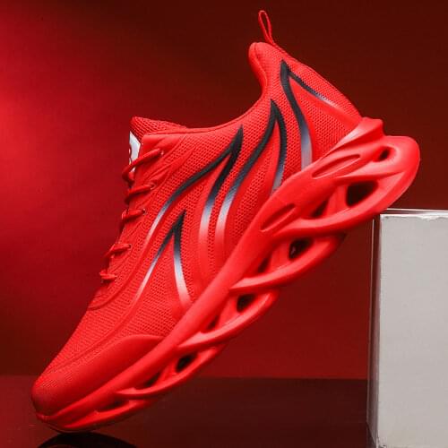 Mens Fashion Flame Printed Sneakers Comfortable Running Shoes Outdoor Men Athletic Shoes