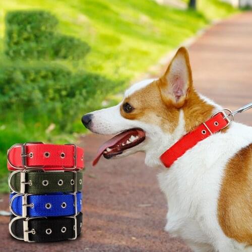 Pet Nylon Collar Large Dog Soft Collar Suitable for Puppy Medium-sized Dogs Adjustable Chihuahua Accesorios Pet Stuff Beagles