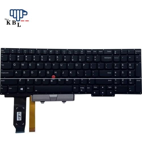 New For Lenovo Thinkpad US Language E15 Black Backlit Laptop Keyboard(No Frame) Silver L/R Key SN20W69297-0A E9278