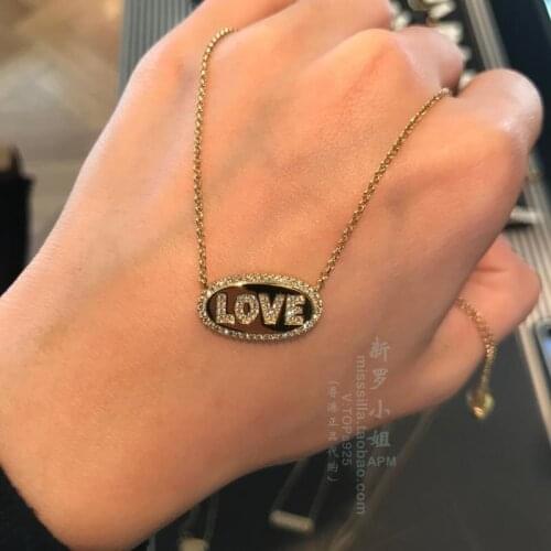 2020 new diamond-encrusted hip-hop necklace for men and women, European and American gold design accessories ожерелье