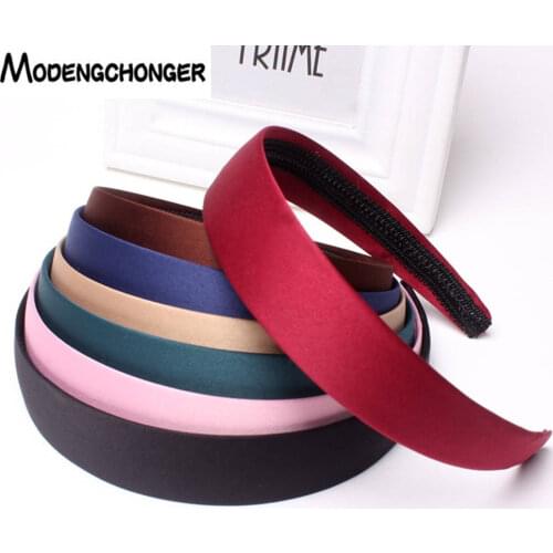 For Women Hair Band Solid Color Headband Vintage Female Head Hoop Hair Bezel Ladies Simplicity No Slip Headwear Hair Accessories