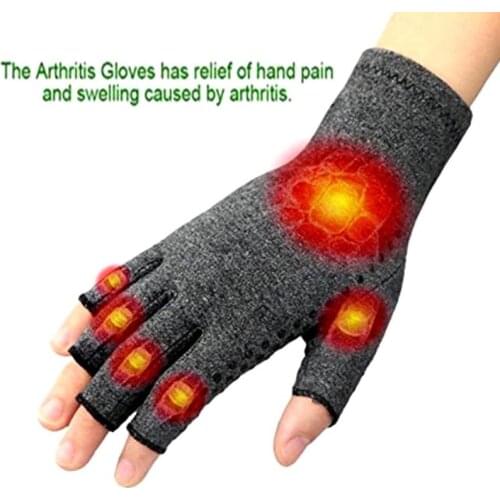 A pair of Dispensing non-slip care gloves Pressure gloves Outdoor fitness gloves Half finger gloves Arthritis