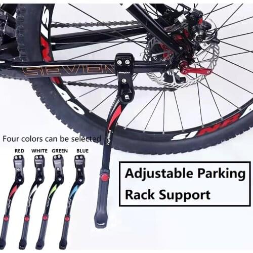 MTB Bicycle Bike Kickstand Parking Rack MTB Mountain Bike Support Side Kick Stand Foot Brace 24''-29'' Adjustable 34-41cm