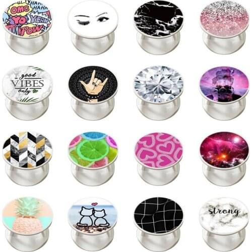 New Popular Marble Phone Holder Support Smartphone Phone Holder Grip Stand for Phones and Tablets