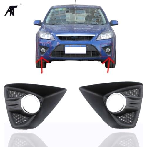 Right & Left Side Bumper Fog Light Lamp Cover Grille Grill for Ford Focus Hatchback 2009-2013 without hole or with a hole