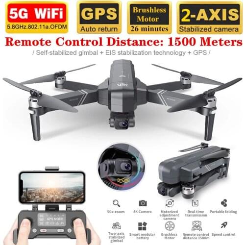 Professional Drones With Camera HD 4K Two-Axis Anti-Shake Gimbal 5G Wifi FPV Drone GPS Brushless Quadcopter VS SG906 Pro 2 Dron