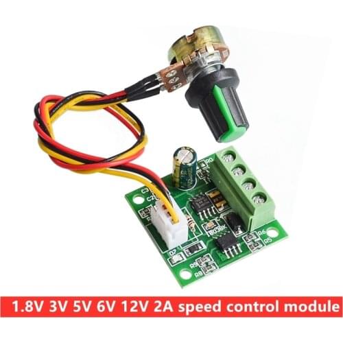 PWM DC motor speed controller 1.8V 3V 5V 6V 12V 2A speed control module 1803BW