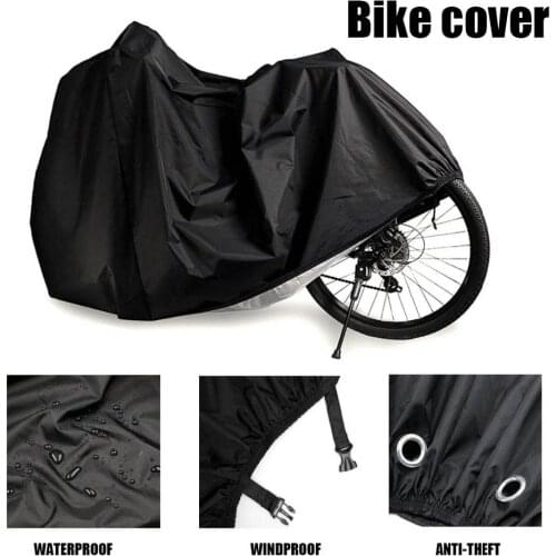 Bike Dust Rain Cover Indoor Outdoor Universal Nylon Waterproof Mountain Bicycle Cover with PU Coating