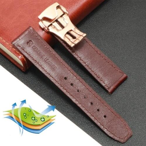 CICIDD Genuine Leather Strap Black Brown Wristband Replacement Maurice Lacroix MP7048 MP6347 Mens Strap 20mm 22mm