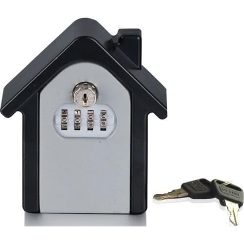 Key Safe Box Password & Key Lock Home Family Outdoor Safety Keys' Storage Box Security Wall Mounted Combination Lock Box