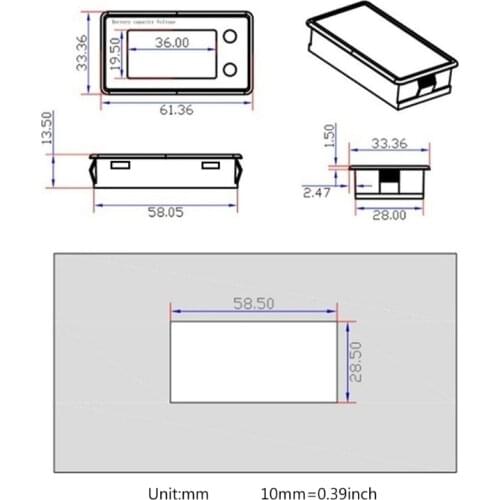 1M Lead Cable Battery Capacity Indicator Lead Acid LiFePO4 Lithium DC 8-100V 12V Y5JA