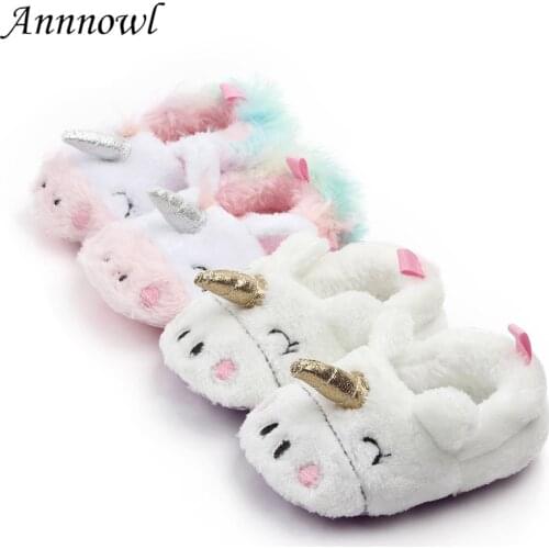 Plush Warm Baby Girl Shoes Winter Bootie Soft Toddler Crib Shoe Newborn Footwear Infant Slippers for 1 Year Old Girls Crib Shoes
