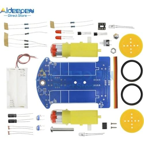 D2-1 Smart Robot Car DIY Kit Intelligent Tracking Line Smart Car Kit TT Motor Electronic DIY Suit Patrol Automobile Toy Parts