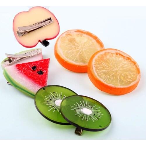Fruit Orange Hair Clips & Pins Headwear Clip Barrettes Hair Accessories for Women & Children