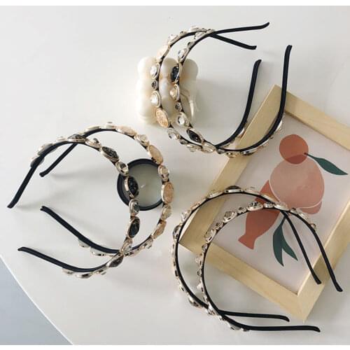 Designer Headbands For Women Hair Accessories Tiara With Stone Gem Diademas Para El Pelo Mujer повязка на голову Tiara De Cabelo