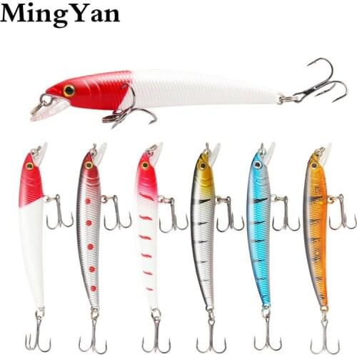 1PCS 8cm 4.6g Fishing Lure Quality Minnow Lure 3D Eyes Plastic Hard Bait Pesca Artificial Jig Wobblers Crankbait Fishing Bait