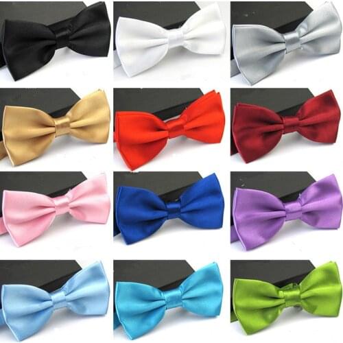 1PC Gentleman Men Adjustable Classic Satin Bowtie Necktie tie For Wedding Party Adjustable Bow tie knot