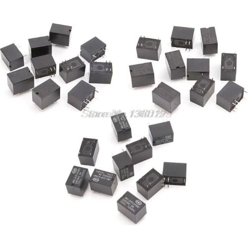 10pcs JRC-21F 4100 DC Mini Power Relay 6-pin PCB Mount Circuit Board Relays 3V 5V 12V Wholesale&DropShip