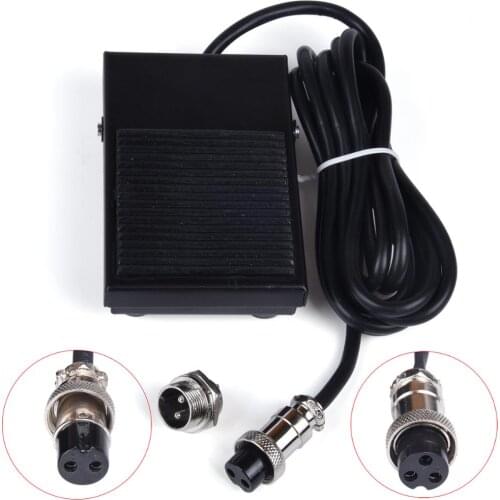 2 Pins 3 Pins Foot Pedal Power Controller Switch Hands-free For TIG ATGW Plasma Cutting Cutter Welder Spot Weldding Machine
