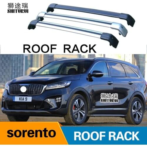 2Pcs Roof Bars for KIA SORENTO III (UM) | PRIME [2015-2019] Aluminum Alloy Side Bars Cross Rails Roof Rack Luggage Carrier