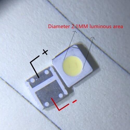 500PCS For lextar LED Backlight 1W 3030 3V Cool white 80-90LM TV Application new Lextar PCT led 3v