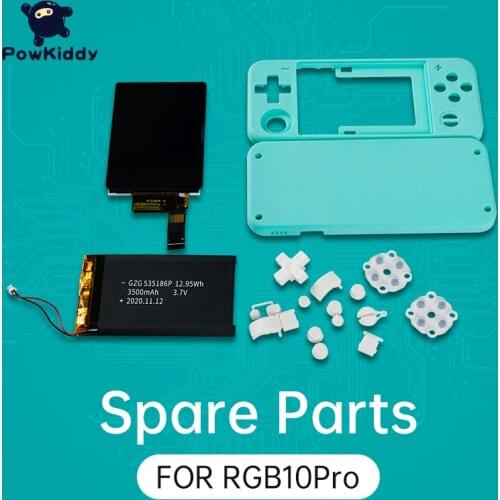 Powkiddy RGB10 PRO Shell Accessories 3.5IPS Full-Fit Screen Large-Capacity Battery Suitable For RGB10 Modification And Upgrade