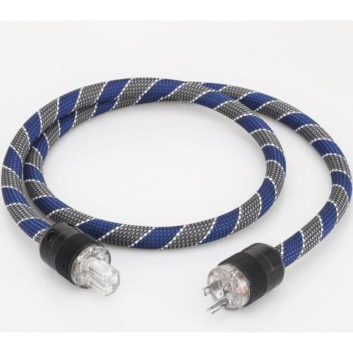 Audiocrast P101+DW34 HI-End US AC Power Cable 3 Prong US Plug Power Cord Audio Grade HIFI Power Cable CD Tube amplifer headphone