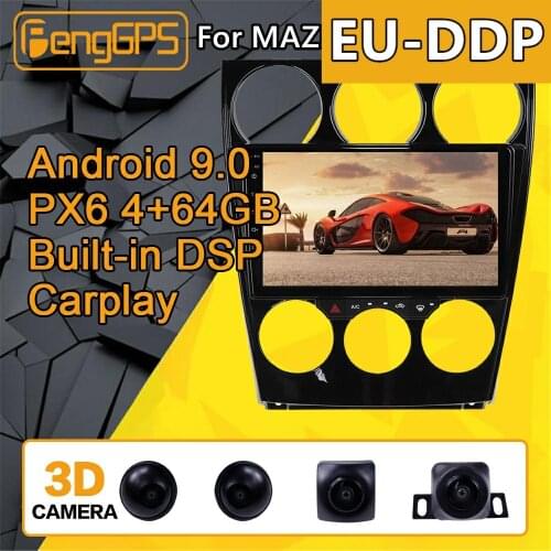 For Mazda 6 Android Radio Car multimedia Player 2006 - 2013 Stereo PX6 Audio GPS Navi Head unit Autoradio No 2din 2 DIN camera