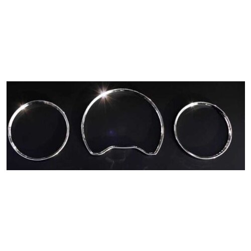 Chrome Speedometer Gauge Dial Rings Bezel Trim for Mercedes Benz E W210 W208 CLK W202 C