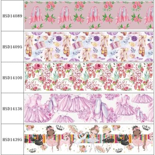 HSDRibbon free shipping 3" 75mm heat transfer printed hsd-design series Grosgrain Ribbon 50Yards/Roll