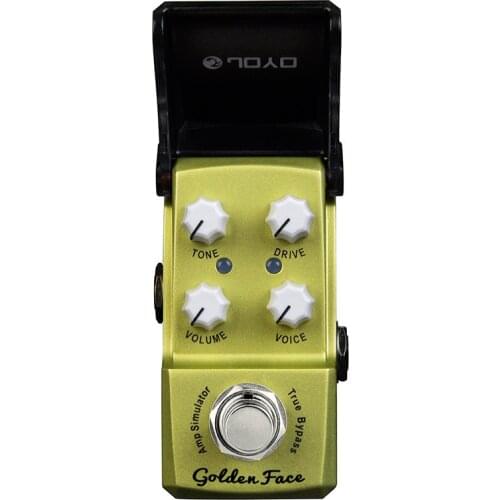 JOYO JF-308 Golden Face Amp Simulator Effects Guitar Pedal True Bypass Mini Effect Pedals Mini Stompbox Guitar Parts Access