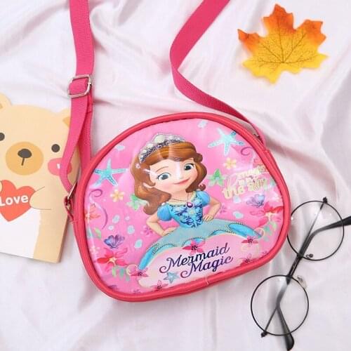 Kawaii Bag Disney Princess Sofia Frozen Anna Elsa handbag Cute Kids Bags Baby Girl Birthday Gift