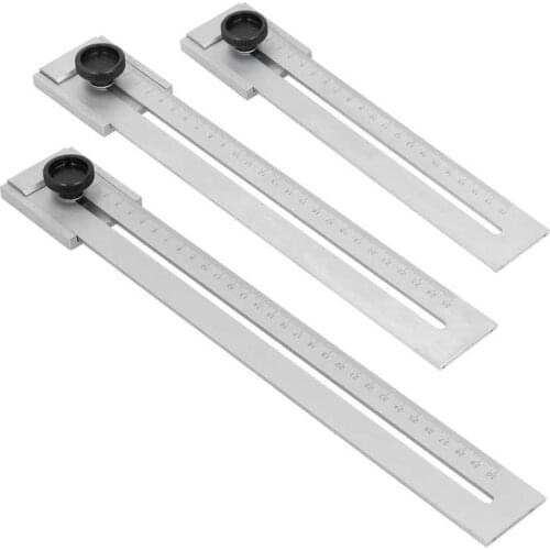 Sliding Line Ruler Accuracy Scribing Woodworking Parallel Carbon Steel Measuring Tool Angle Gauge
