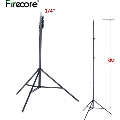 FIRECORE Metal Tripod 3M Laser Level Nivel Laser Tripod 4 Knots Adjustable 1/4" Interface Bracket With Adapter(FT3000D)