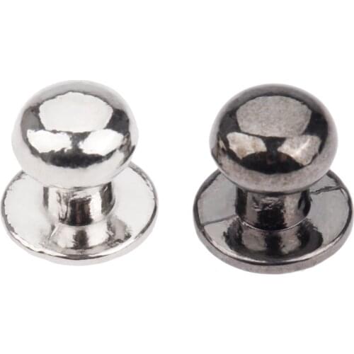 10pcs/lot Mini Knobs 10mm*11mm Small Handles Pull White Silver/Black Jewelry Gift Wooden Box Drawer Cabinet Hardware w/screws