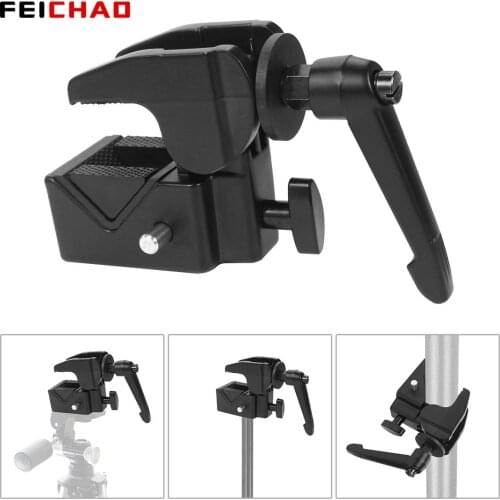 Multi-Function DSLR Camera Fixing Mount Clip Photo Studio Aluminum Supper Clamp for Canon For Camera Photography Tripod Parts