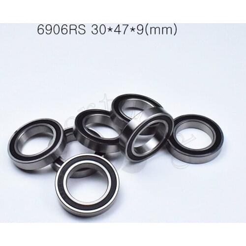 6906RS 30*47*9(mm) 1Piece bearings free shipping Rubber sealed bearing Thin wall bearing 6906 6906RS chrome steel bearing