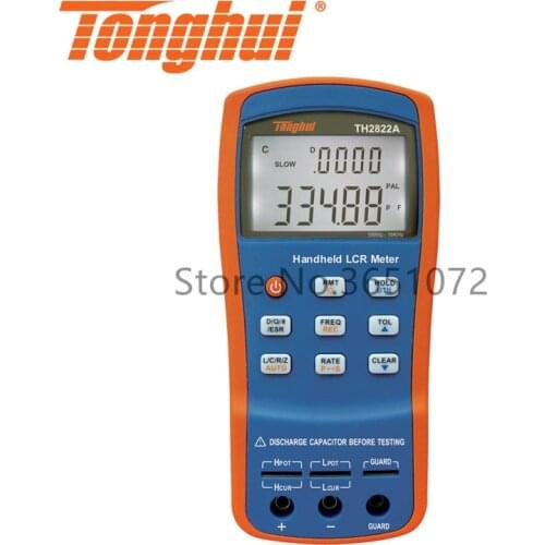 TH2822A Portable LCR Meter with Test Frequency 100Hz, 120Hz,1kHz,10kHz RLC Tester