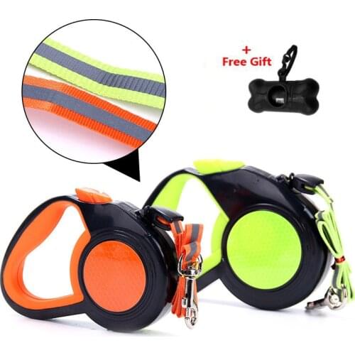 3/5/8M Automatic Retractable Reflective Dog harness Traction Rope Dogs Cats Walking pet Leash Lead For Small Medium Dogs