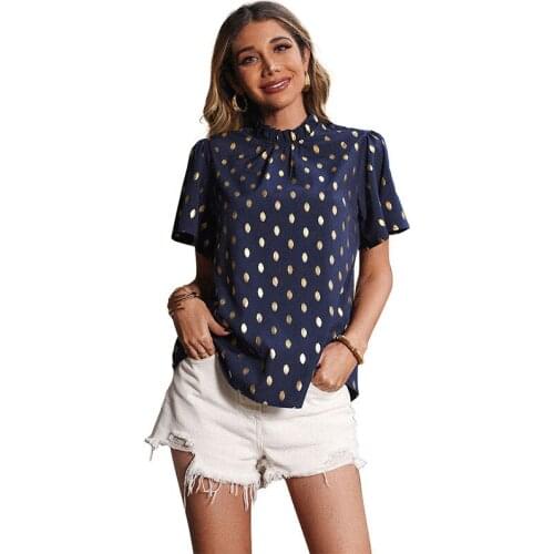 SHZQJCHB Women's Blue Shirts