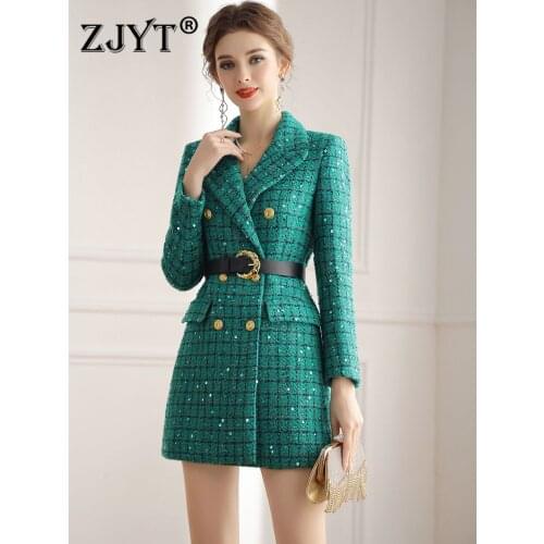 Женские пальто с поясом ZJYT China At AliExpress