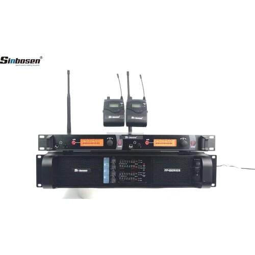 Sound system DS-10Q pa system 4 channel amplifier M-2050 wireless microphone in ear monitor system